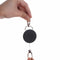 4cm High Resilience Steel Wire Rope Chain Recoil Metal Retractable Key Chain Alarm Key Ring