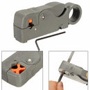 2Pcs RG6/59 Double Blades Fully Adjustable Wire Stripper Cutter Cable Stripping Tool