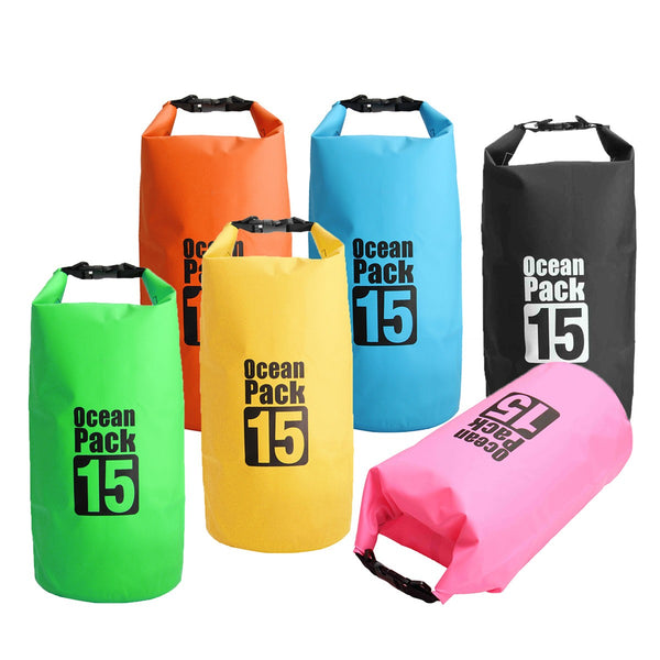 15L Waterproof Dry Bag Sack Boating Sailing Rafting Canoe Kayak Pouch