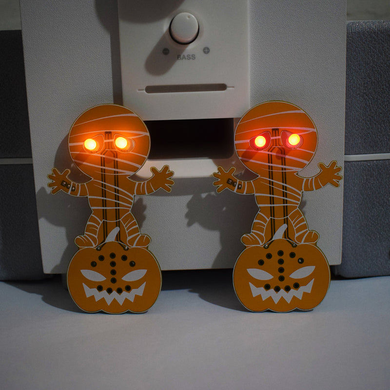 Geekcreit Halloween Horror Pumpkin Head Mummy Ghost Screaming DIY LED Flash Kit