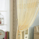 2pcs Fiber Lace Hollow Out Tulle Sheer Curtains Window Screening Bedroom Living Room Home Decor