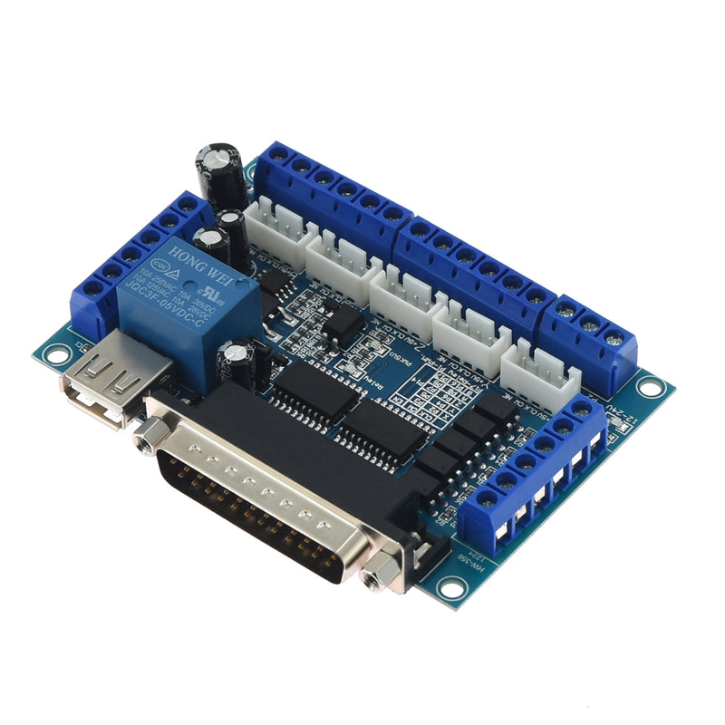 TWO TREES MACH3 5 Axis Stepper Motor Driver Interface Board Control Board with USB Cable for 3D Printer
