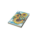 Vintage 3D Embossed  Sunflower Travel Diary Notebook Journal Leather Notepad
