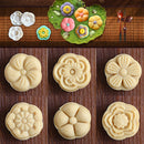 50g 6 Patterns Moon Cake Mold Round Flower Mould Baking Tool Mid Autumn Festival DIY Decoration
