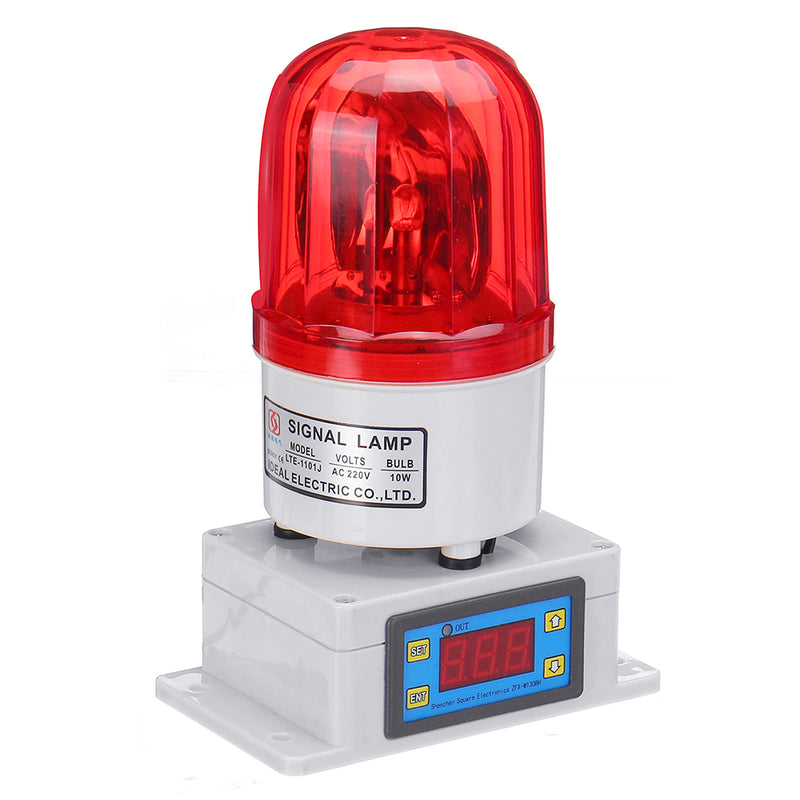 ZFX-B1308 Temperature Alarm Thermostat Machine Room Farm Oven Temperature Alarm High and Low Temperature Alarm 110-220V US Plug
