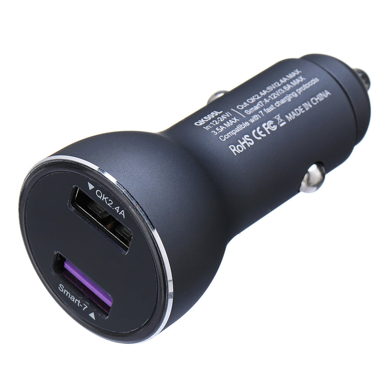 SuperCharge Fast Dual USB Car Charger For Huawei P20 P20 Pro Mate10 for iPhone 8 x
