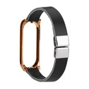 Bakeey Retro Butterfly Push Button Deployment Buckle PU Leather Watch Band Strap Replacement for Xiaomi Mi band 3 Xiaomi Mi band 4