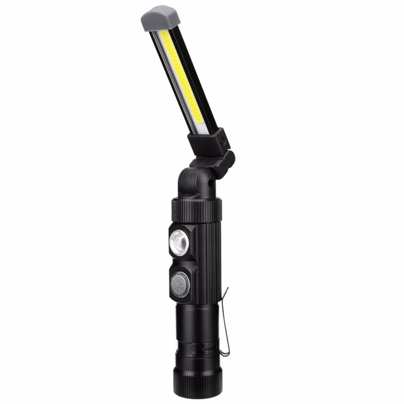 XANES W549 LED+COB 5Modes 360+180 Foldable Head Magnetic Tail USB Rechargeable Flashlight