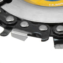 Drillpro 4 Inch 14 Teeth Grinder Chain Disc 16mm Arbor Wood Carving Disc For 100/115 Angle Grinder