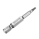 Broppe 12pcs T5-T40 50mm Magnetic Torx Screwdriver Bits 1/4 Inch Hex Shank Screwdriver Bit Set