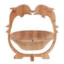 Collapsible Bamboo Fruit Basket Bowl Folding Foldable Trivet Storage Holder Rack Storage Baskets