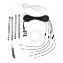LED Car Interior Floor Lights Strip RGB 6M EL Optical Fiber Decoration Strip Light Lamp bluetooth App Control