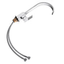 Square Single Lever Sink Faucet Mixer Tap SwiveI Spout Brass Kitchen Bathroom