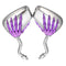 8mm Motorcycle Motor Bike Rear View Skeleton Skull Hand Claw Side Mirror