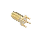 50 Golden SMA-KWE to RP-SMA Female RF Connector Adapter Straight for RC Drone