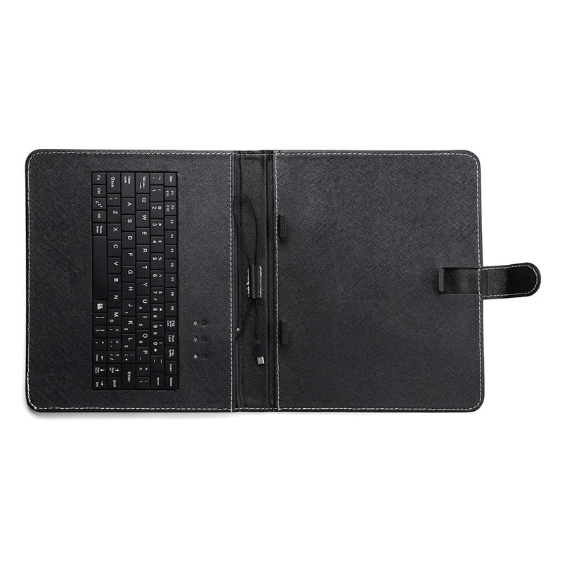 Universal Stand Leather Case Cover MID USB/V8 Interface With Keyboard Protector for 7 Inch Tablet PC