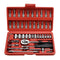 46Pcs Socket Wrench Set 1/4" Drive Ratchet Metric Kit Garage Car Motorcycle Repair Tools