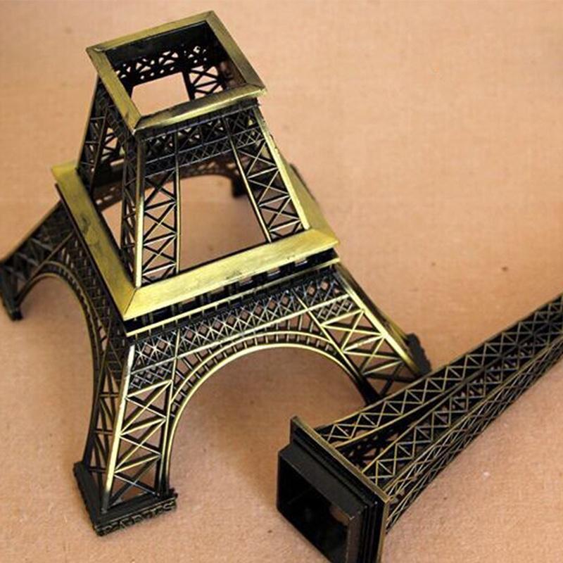 Paris Eiffel Tower Metal Crafts Creative Souvenir Model Home Decorations