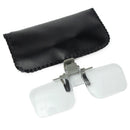 HD Lens Precise Clip On Clear Folding Magnifying Glasses Hands Free Reading Eyeglasseess