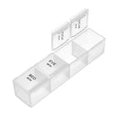 Portable Daily Pill Box Organizer Locking Travel Case 28 Grids 7Day Weekly AM