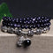 Unisex Vintage Multilayer Beads Crystal Bracelet Ethnic Blue Sandstone Lucky Bracelets