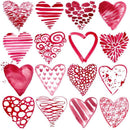 5x7ft Valentine's Day Red Love Heart Photography Background Studio Backdrop Prop