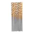 60pcs 1/1.5/2/2.5/3/3.5mm HSS Titanium Coated Twist Drill Bit Straight Shank Drill