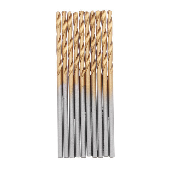 60pcs 1/1.5/2/2.5/3/3.5mm HSS Titanium Coated Twist Drill Bit Straight Shank Drill