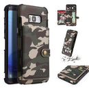 Camouflage Wallet Card Slots Protective Case For Samsung Galaxy S8 Plus