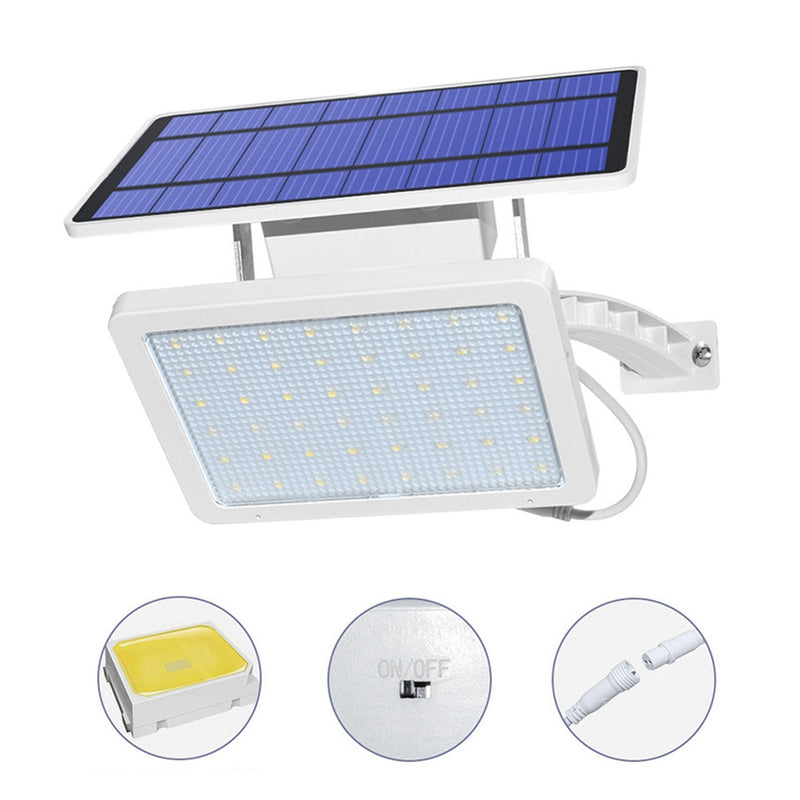 Solar Panel LED Light Sensor Wall Street Lamp  Adjustable Floodlight Waterproof For Outdoor Lawn Garden