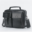 Mens Business Satchel Tote Handbag Leather Laptop Bag Travel Shoulder Bag