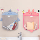 Honana BX-144  Cartoon Bathroom Folding Mesh Hanging Storage Bag  Bathing Toy Storage Organizer