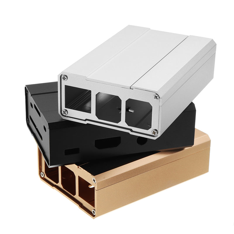 Black/Silver/Gold Aluminum Alloy Metal Protective Case For Raspberry Pi 2/Pi 3/Model B/Model 3B+