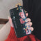 Fashion Flower Pattern Strap Ring Grip Stand Protective Case For iPhone XR/XS/XS Max/X/8/8 Plus/7/7 Plus/6s/6s Plus/6/6 Plus