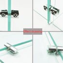 4Pcs Zinc Alloy Round Shelves Support Brackets Clamps 4-6mm Glass Wooden