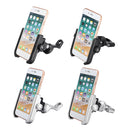MOTOWOLF 12V-24V USB Charge Phone Holder Motorcycle Scooter Aluminum Rearview Mirror/Handlebar Mounting