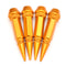 4pcs Aluminum Tire Dustproof Wheel Stem Valve Caps Car Auto Bike Spike Shape