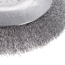 Drillpro 150mm Steel Wire Trimmer Head Derusting Weeding Wheel Grass Brush Cutter Dust Removal Weeding Tray Plate for Lawnmower
