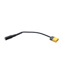RJXHOBBY 15cm XT60 Male Bullet Connector to Female DC 5.5mm X 2.1mm Rubber Power Cable