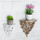 European-style Antique Wall Shelf Sconce Decorative Shelf Rack Flower Shelf Home Decorations