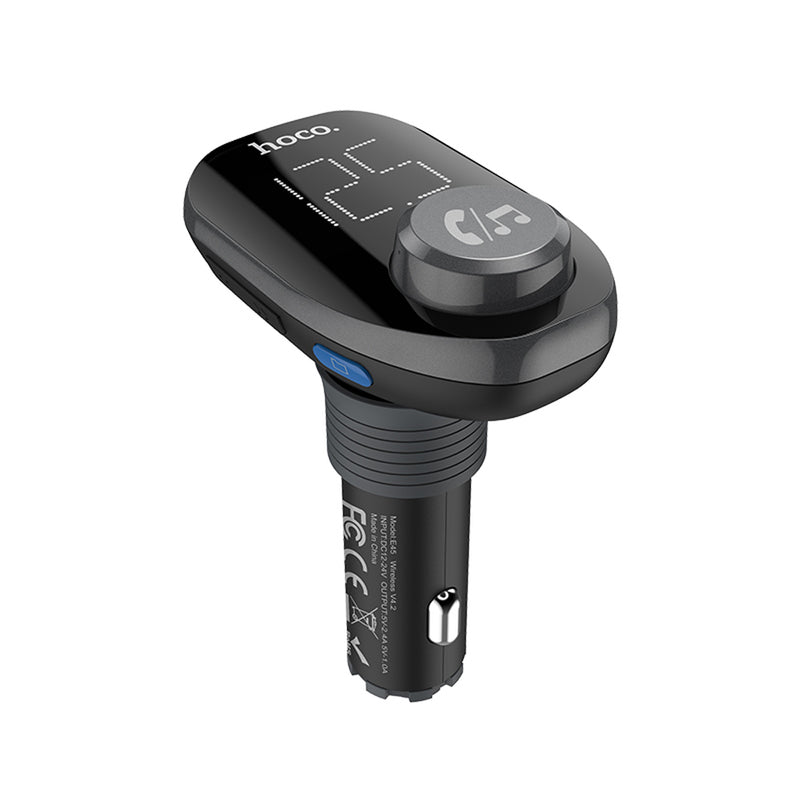 HOCO 3.4A 2 Port LED Didital Display Fast Charging USB Car Bluetooth FM Transmitter Charger For iPhone X XS Huawei P30 Mate 20Pro Xiaomi Mi8 Mi9