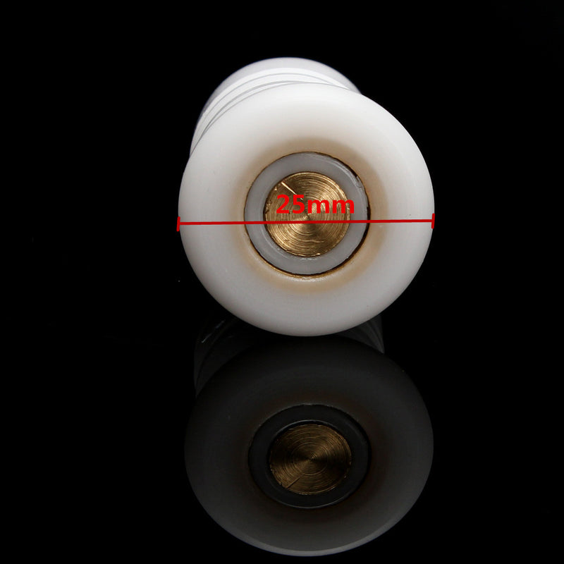8Pcs Bottom Top Shower Door Rollers Runners Relacement Glass Wheels