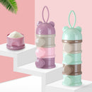 Portable 3 Tiers Baby Kids Milk Powder Storage Box Safe Food Formula Dispenser