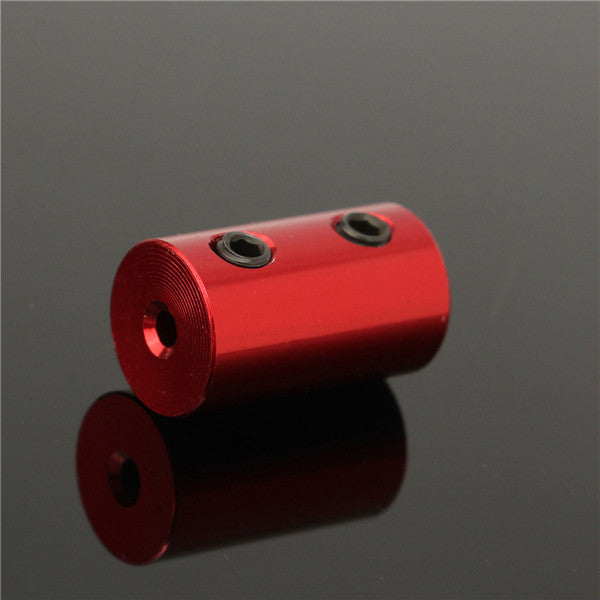Aluminum Alloy Coupling Red Shaft Coupler with Hex Wrench and Screws Motor Coupler Connector