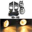 Pair H11 Front Bumper Clear Fog Lights with Wiring Harness Switch Lamp Covers For Toyota Camry 07-09