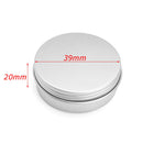24Pcs 25G Aluminum Round Empty Jar Tin Screw Top Lid Cosmetic Sample Storage Container