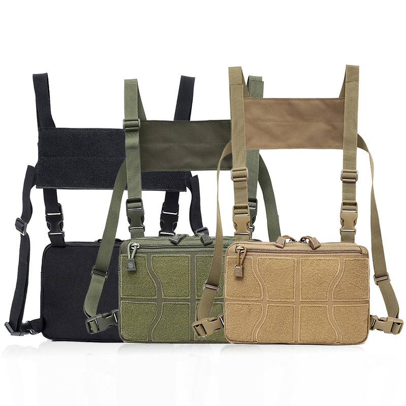 Chest Bag Tactical Vest Chest Rig Bag Hip Hop Pouch Waistcoat Waterproof Unisex