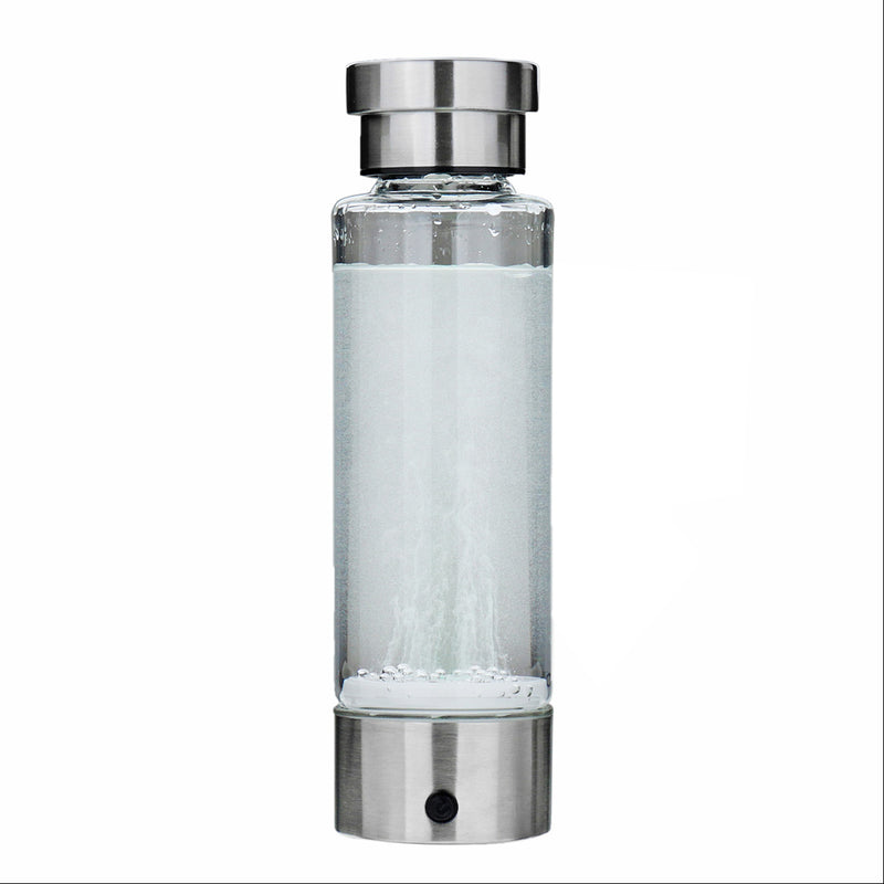 USB Rechargeable Intelligent Hidrogen Rich Water Bottle Ionizer Portable Glass