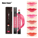 Music Flower Nutritious 6 color Rotating Soft Cushion Sponge Lipstick Matte Waterproof Non-sticky Lip Gloss