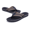 Men Leather Flip Flops Thick Bottom Sandals Comfortable Beach Durable Shoes Can Be Immersed In Seawater